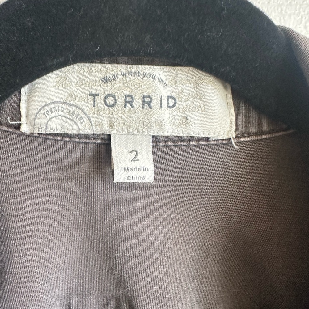 GUC Torrid Washed Jersey Moto Jacket - Picture 5 of 6